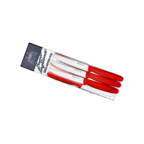 Fox 2C 1711 R Due Cigni Table Knife - Plain Edge Blade - Red