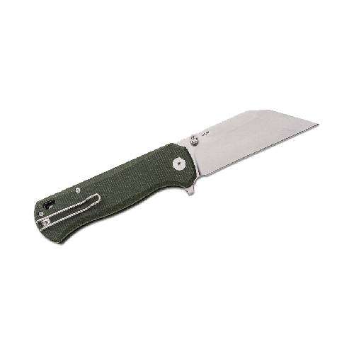 QSP QS149-B1 Swordfish Button Lock 14C28N Stonewashed Green Micarta