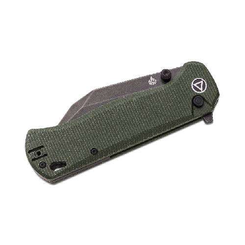 QSP QS149-B2 SWORDFISH BUTTON LOCK 14C28N BLACK STONEWASHED GREEN MICARTA