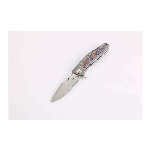 REATE K-3 TITANIUM BEAD BLAST SATIN FINISH DROP POINT CARBON FIBER