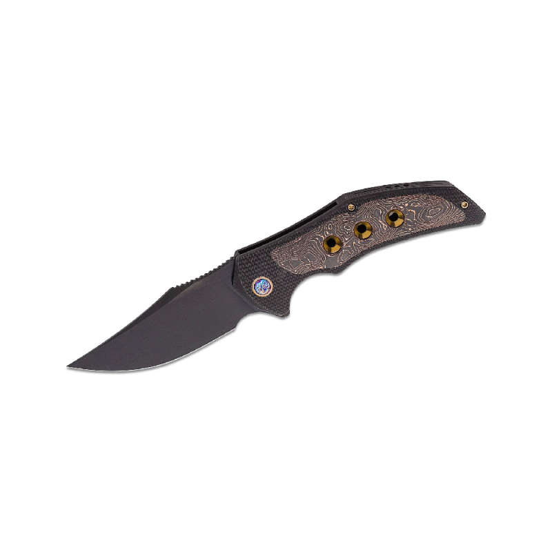 WE Knife Magnetron Flipper Black Titanium Handle with Copper Foil - WE18058-3