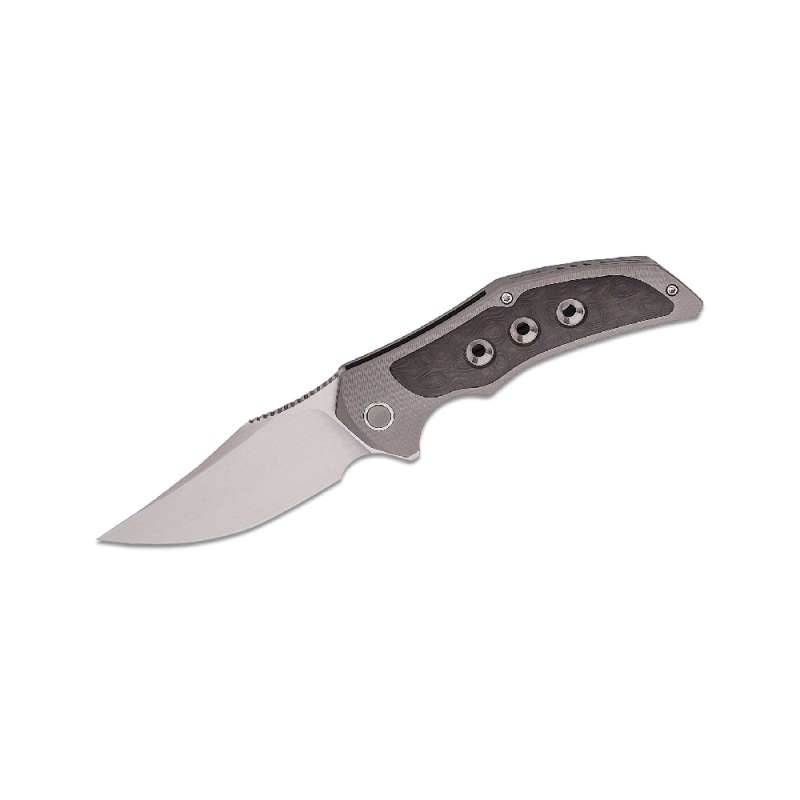 WE KNIFE MAGNETRON FLIPPER GRAY TITANIUM HANDLE -18058-2