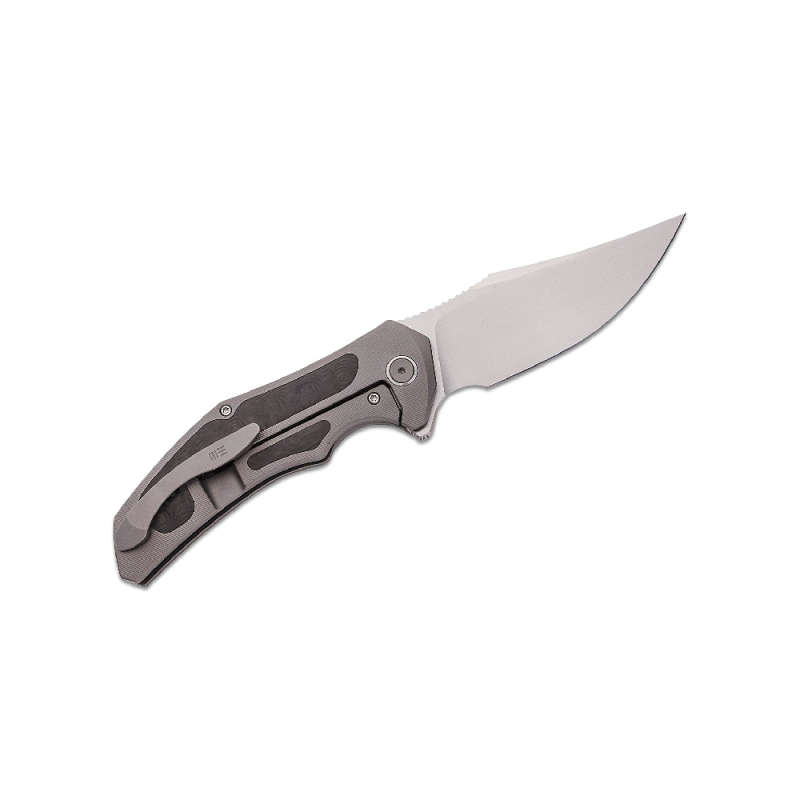 WE KNIFE MAGNETRON FLIPPER GRAY TITANIUM HANDLE -18058-2