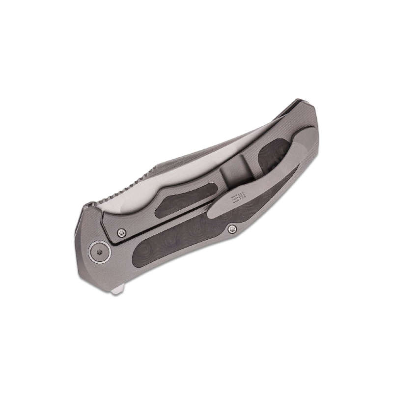 WE KNIFE MAGNETRON FLIPPER GRAY TITANIUM HANDLE -18058-2
