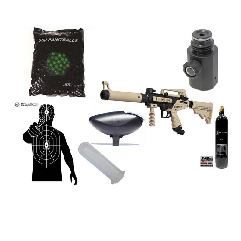 Tippmann Cronus Tactical Tan Paintball Gun Combo