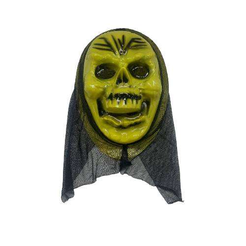 YELLOW SKULL WITH VEIL