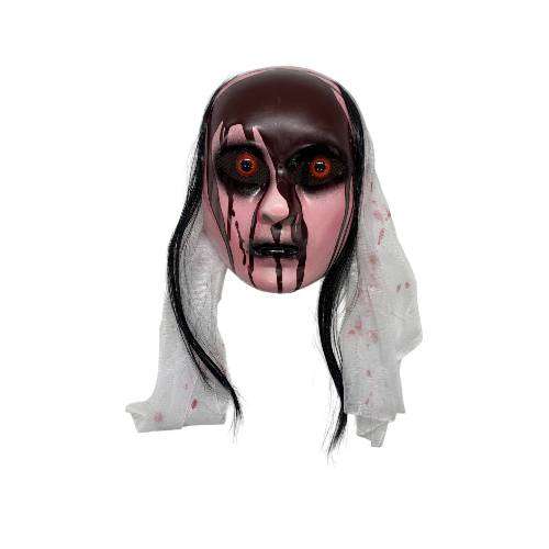 BLOOD STAINED LADY FACE MASK
