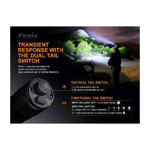 Fenix TK16 V2.0 LED Flashlight (Tropic Green)