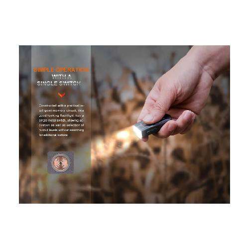 Fenix E03R V2.0 LED Flashlight (Nebula)