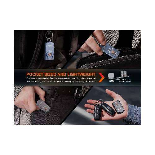 Fenix E03R V2.0 LED Flashlight (Nebula)