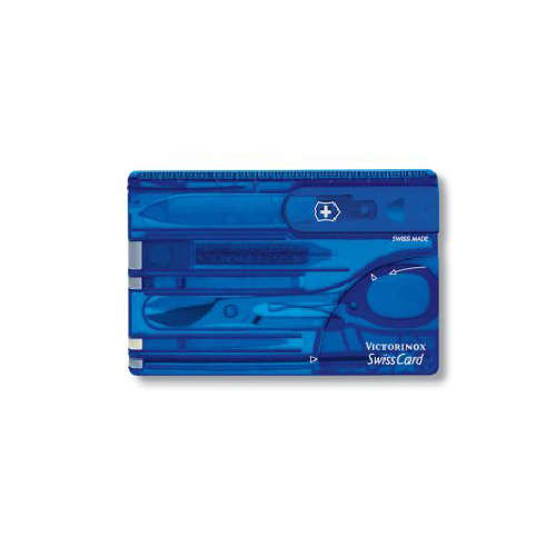 Victorinox Swisscard Black Transparent Blister - V0.7133.T3B1