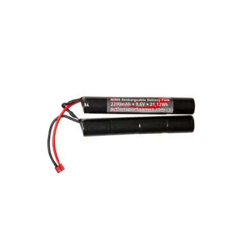 ASG battery 9.6v 2200mah nimh t-plug connector 19622