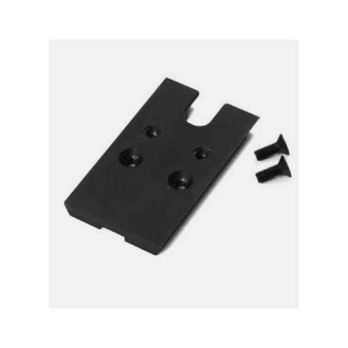 PREMIUM RED DOT PLATE - BLK