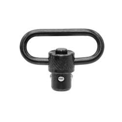 UTG STANDARD DUTY PUSH BUTTON QD SLING SWIVEL 1.25 LOOP - TL-QDSW08B