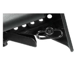 UTG STANDARD DUTY PUSH BUTTON QD SLING SWIVEL 1.25 LOOP - TL-QDSW08B