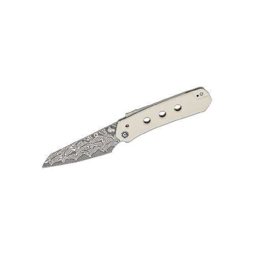 Civivi vision fg- ivory g10 handle damascus blade - C22036-DS1