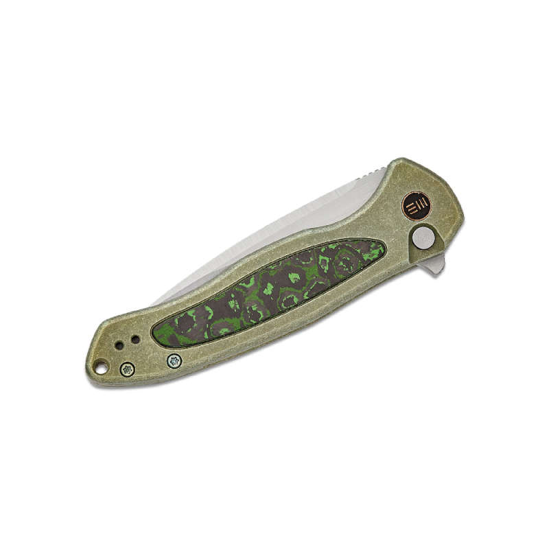 WE Limited Button Lock Kitefin Green Titanium Handle - WE19002N-2
