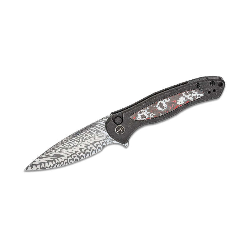 WE Limited Button Lock Kitefin Black Titanium Handle - WE19002N-DS