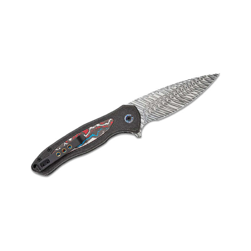 WE Limited Button Lock Kitefin Black Titanium Handle - WE19002N-DS