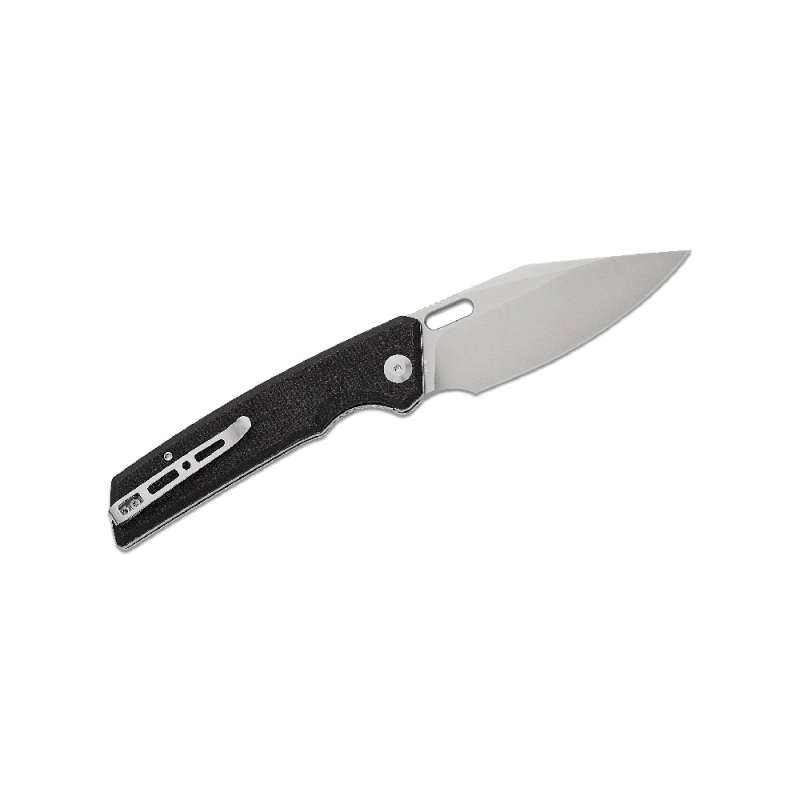 SENCUT-GLIDESTRIKE BLK CANVAS MICARTA HANDLE SATIN FINISH - S23018-4