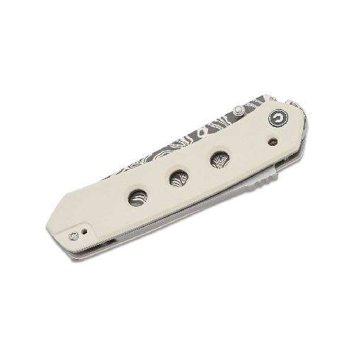Civivi vision fg- ivory g10 handle damascus blade - C22036-DS1