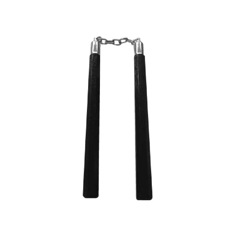 WOODEN B.B. OCT. 12" CHAKU,BLACK - C105