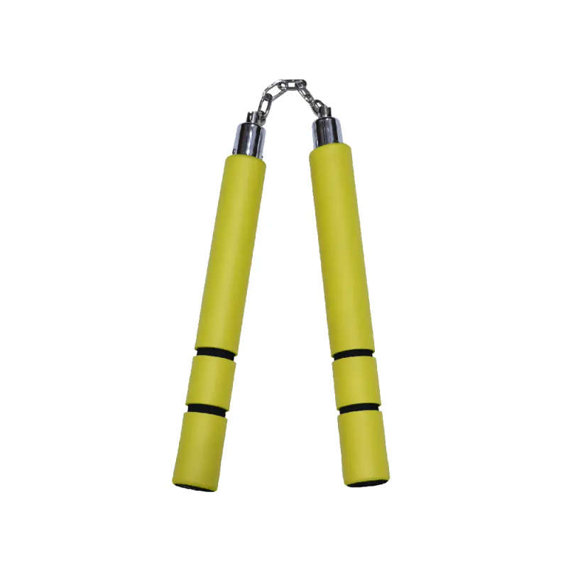 BB FOAM CHAKU YELLOW W/BLACK GRIP 12"- E119