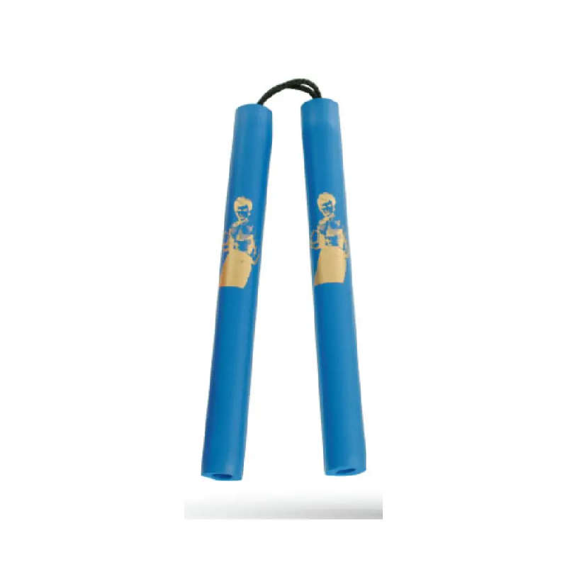 STRING FOAM CHAKU W/BRUCE LEE BLUE 12" - E121LU