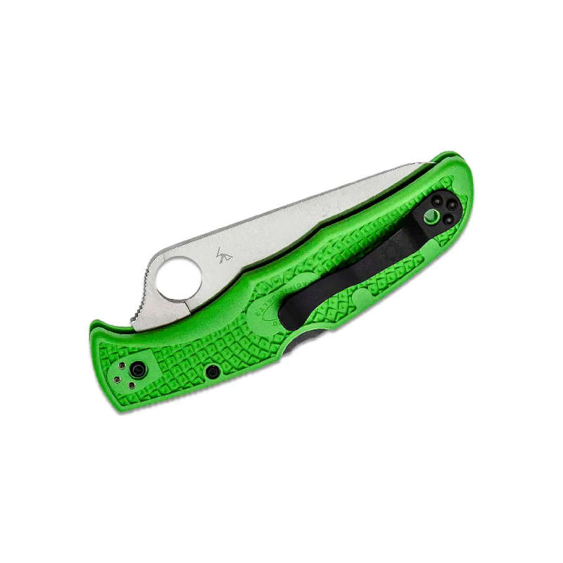 SPYDERCO PACIFIC SALT 2 LOCKBACK GREEN POCKET KNIFE - SC91FPGR2