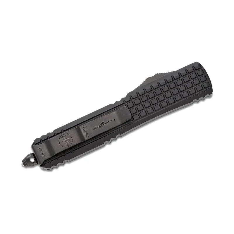 Microtech Ultratech T/E Shadow - Black Handle - Black Blade