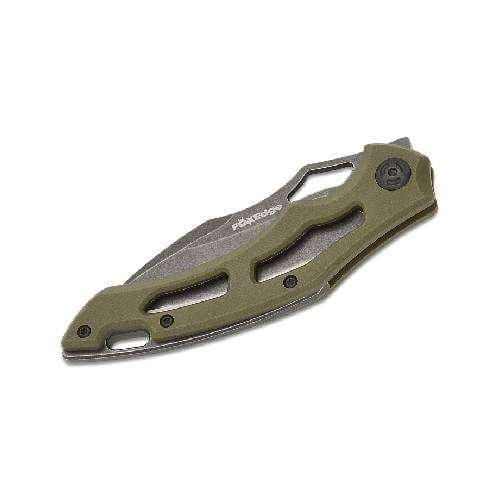 FOX EDGE SPARROW: Folding Knife, Stainless 8Cr13Mov Black PTFE Stone Washed - FE-033