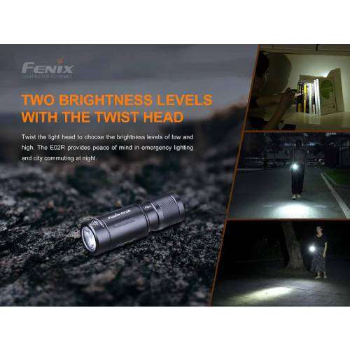 Fenix E02R LED Flashlight (Blue)