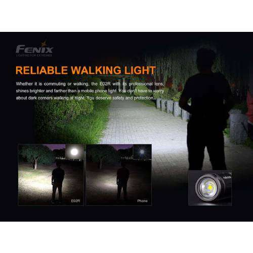 Fenix E02R LED Flashlight (Blue)