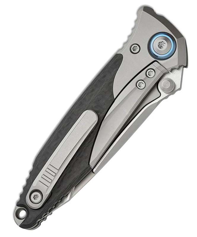 SOCOM Bravo Mini TE Titanium Handle Bead Blast Standard Blue Ti Pivot Collar Carbon Fiber Scales ...