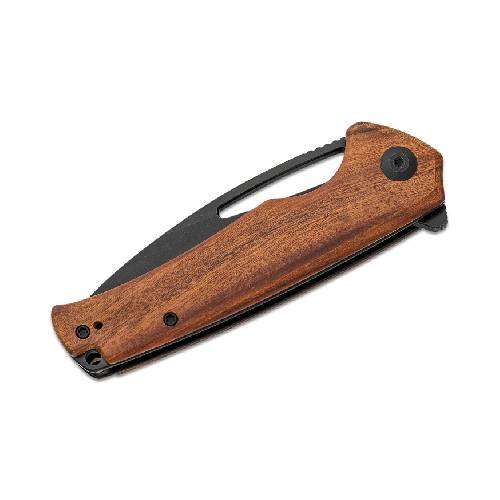Sencut Mims Guibourtia Wood Handle Black Stonewash - S21013-4
