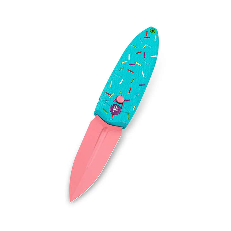 BESTECH Ququ Blue Printed Sprinkle Pattern Button Lock G10 - BG57C-1