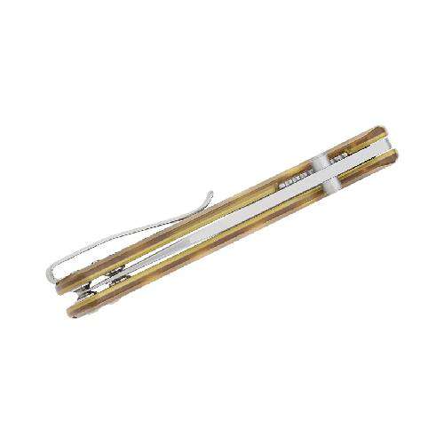 QSP CANARY FOLDER LINER LOCK 14C28N STONEWASHED ULTEM - QS150-J1