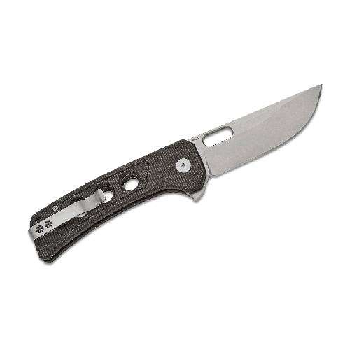 QSP UNICORN BUTTON LOCK 14C28N STONEWASHED DARK BROWN MICARTA - QS156-A1 
