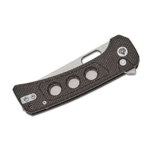 QSP UNICORN BUTTON LOCK 14C28N STONEWASHED DARK BROWN MICARTA - QS156-A1 