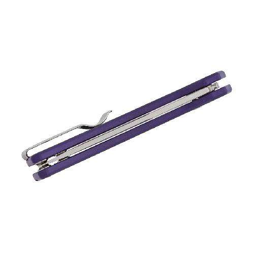 QSP UNICORN BUTTON LOCK 14C28N BLACK STONEWASHED BLACK/PURPLE G10 - QS156-B1