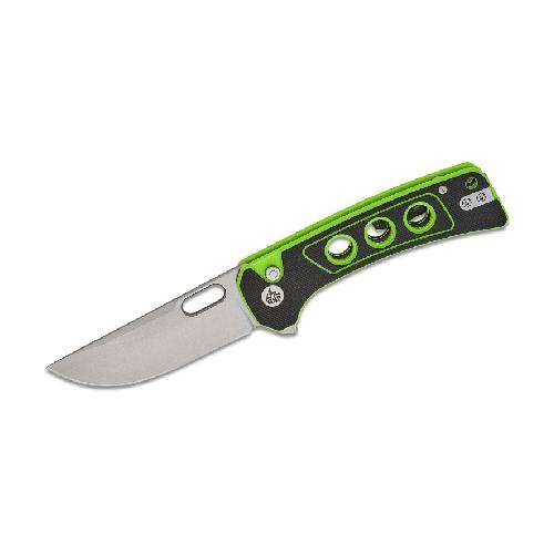 QSP UNICORN BUTTON LOCK 14C28N STONEWASHED BLACK/NEON G10 - QS156-C1