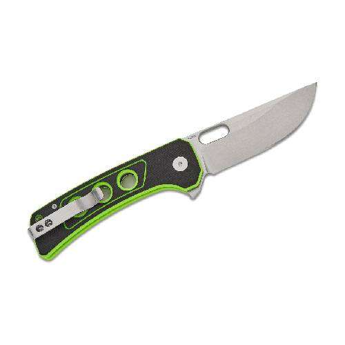 QSP UNICORN BUTTON LOCK 14C28N STONEWASHED BLACK/NEON G10 - QS156-C1
