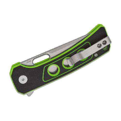 QSP UNICORN BUTTON LOCK 14C28N STONEWASHED BLACK/NEON G10 - QS156-C1