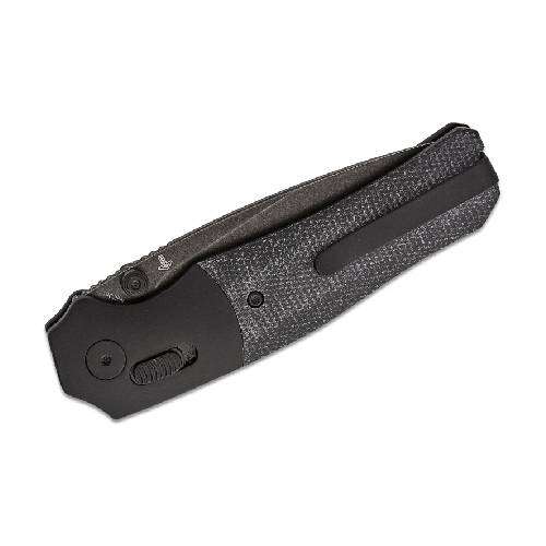 QSP VAULT GLYDE LOCK 14C28N BLACK STONEWASH SATIN BLACK MICARTA - QS157-A2