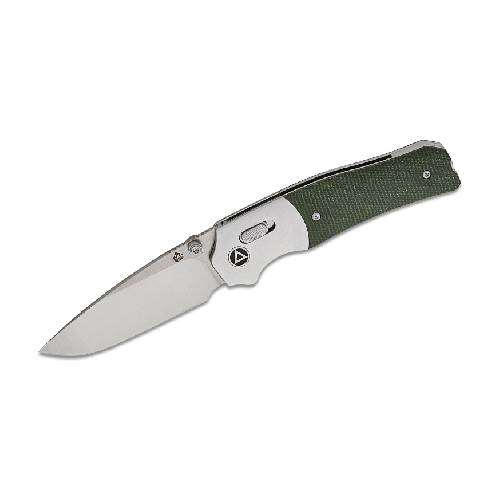 QSP VAULT GLYDE LOCK 14C28N STONEWASH SATIN GREEN MICARTA - QS157-B1