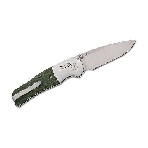 QSP VAULT GLYDE LOCK 14C28N STONEWASH SATIN GREEN MICARTA - QS157-B1
