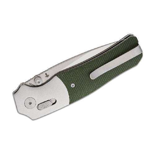 QSP VAULT GLYDE LOCK 14C28N STONEWASH SATIN GREEN MICARTA - QS157-B1