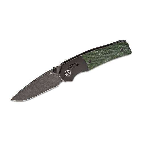 QSP VAULT GLYDE LOCK 14C28N BLACK STONEWASHED GREEN MICARTA - QS157-B2