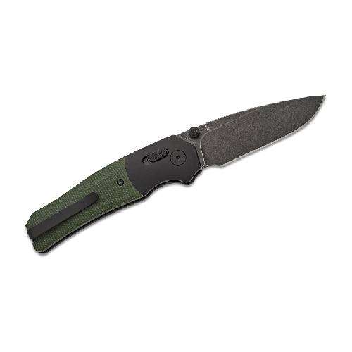 QSP VAULT GLYDE LOCK 14C28N BLACK STONEWASHED GREEN MICARTA - QS157-B2