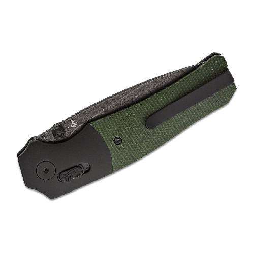 QSP VAULT GLYDE LOCK 14C28N BLACK STONEWASHED GREEN MICARTA - QS157-B2